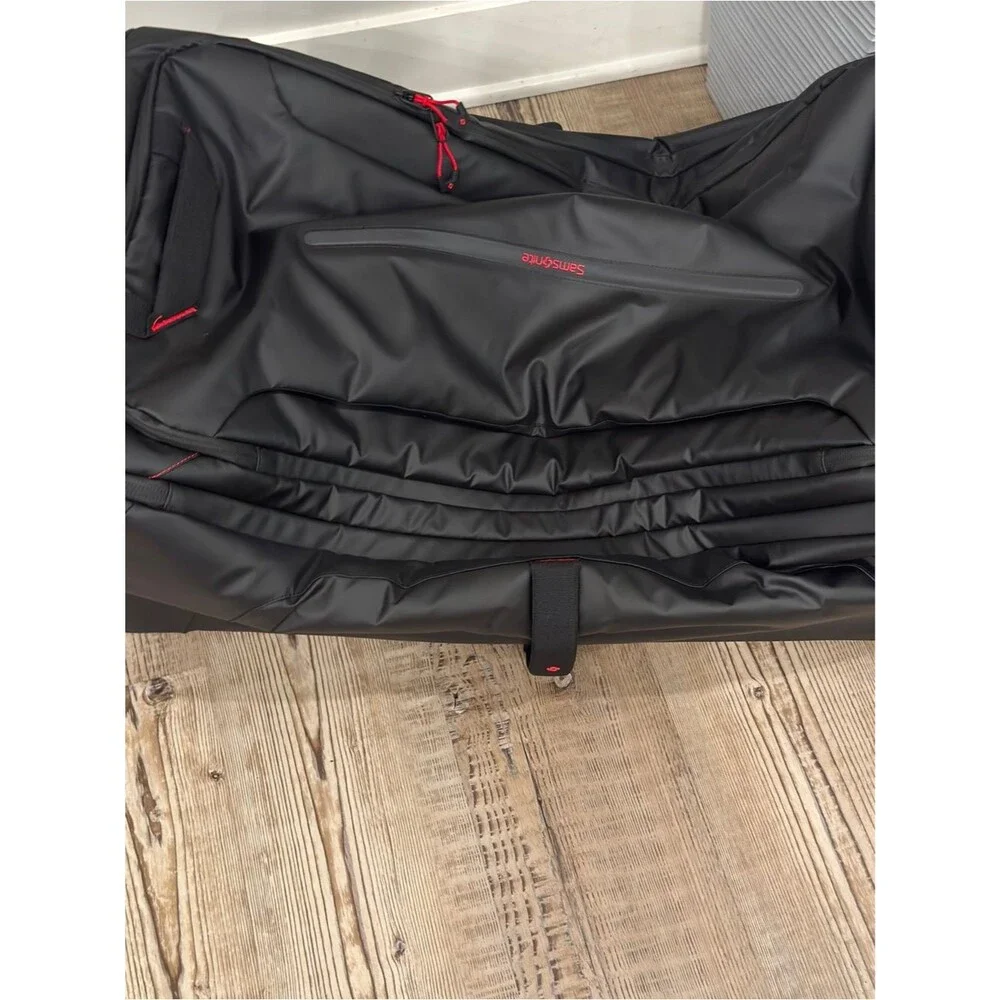 Samsonite 🔥✈️ECODIVER LARGE WHEELED DUFFEL Black Rolling Bag Telescopic Handle